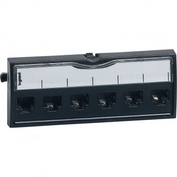 Вставка для патч-панелей 6 коннекторов RJ 45 категория 6 FTP 19' LCS² Вставка для патч-панелей 6 коннекторов RJ 45 категория 6 FTP 19' LCS²