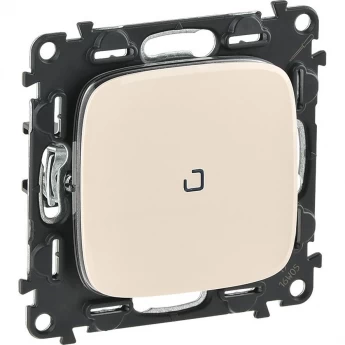 Переключатель LEGRAND Valena ALLURE 10АХ 250В с подсветкой с лицевой панелью безвинтовые зажимы слоновая кость