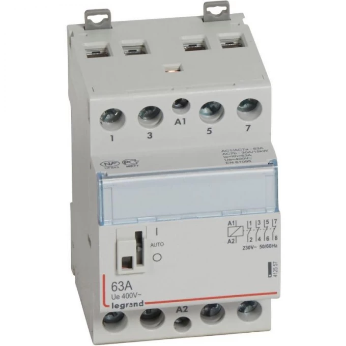 Контактор LEGRAND CX3 230В 4НЗ 63А/4п с ручкой управления 412557