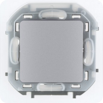 Переключатель LEGRAND INSPIRIA IP44 10 AX 250 В~ алюминий Переключатель LEGRAND INSPIRIA IP44 10 AX 250 В~ алюминий