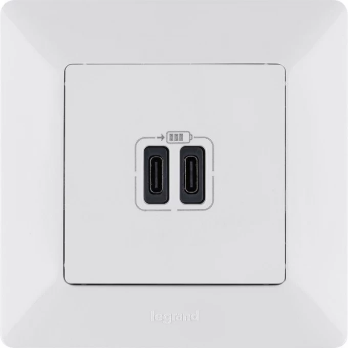 Розетка LEGRAND Valena Life USB белая 753107 Розетка LEGRAND Valena Life USB белая 753107