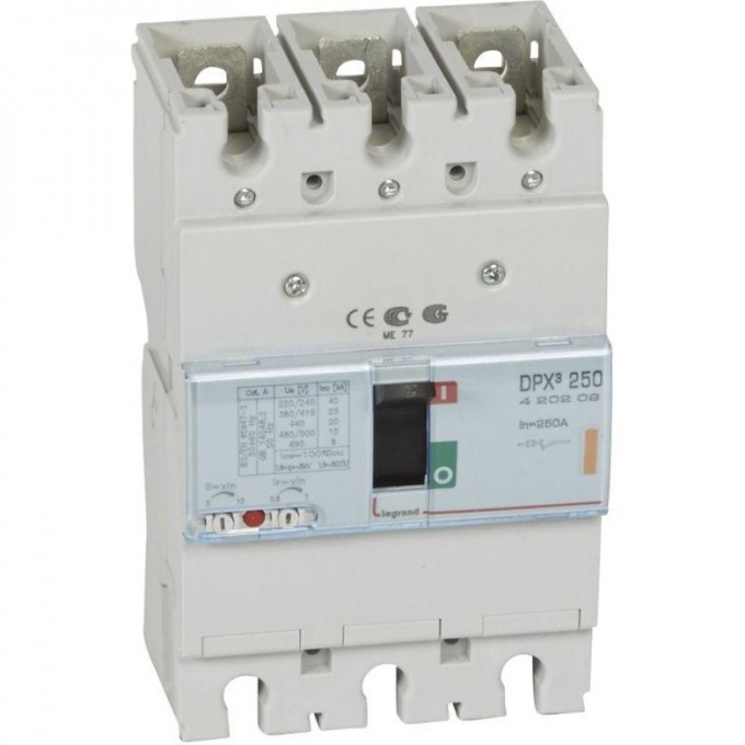 Выключатель автоматический LEGRAND DPX3 250А 3П 25кА 400В 420209