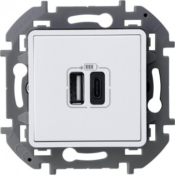 Зарядное устройство LEGRAND INSPIRIA с двумя USB разьемами A C 240В/5В 3000мА белый Зарядное устройство LEGRAND INSPIRIA с двумя USB разьемами A C 240В/5В 3000мА белый
